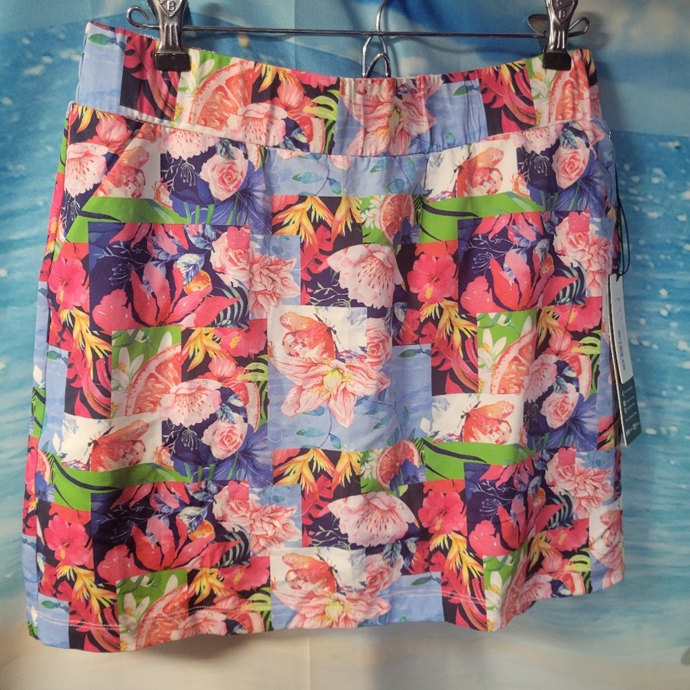 Kyodan Golf NWT Summer Mix Print Ladies Skort Size Medium